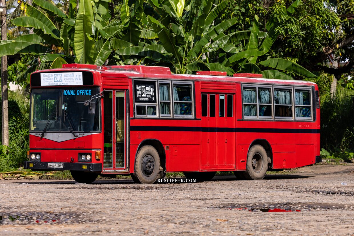 海外へ輸出された日本製の中古バス (元都営バスの日野ブルーリボン)